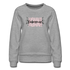 Doberman Momma Floral Women’s Premium Sweatshirt - heather gray